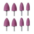 8Pcs Carving Grinding Head Red Corundum Grinding Wheel Grinding Head