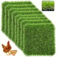 thumbnail image 1 of 8Pcs Chicken Nesting Box Pads for Laying Eggs - Washable Hen Nesting Pads for Chicken Farm, Artificial Grass Chicken Bedding Rug Carpet Synthetic for Garden Lawn Indoor Outdoor, 1 of 8