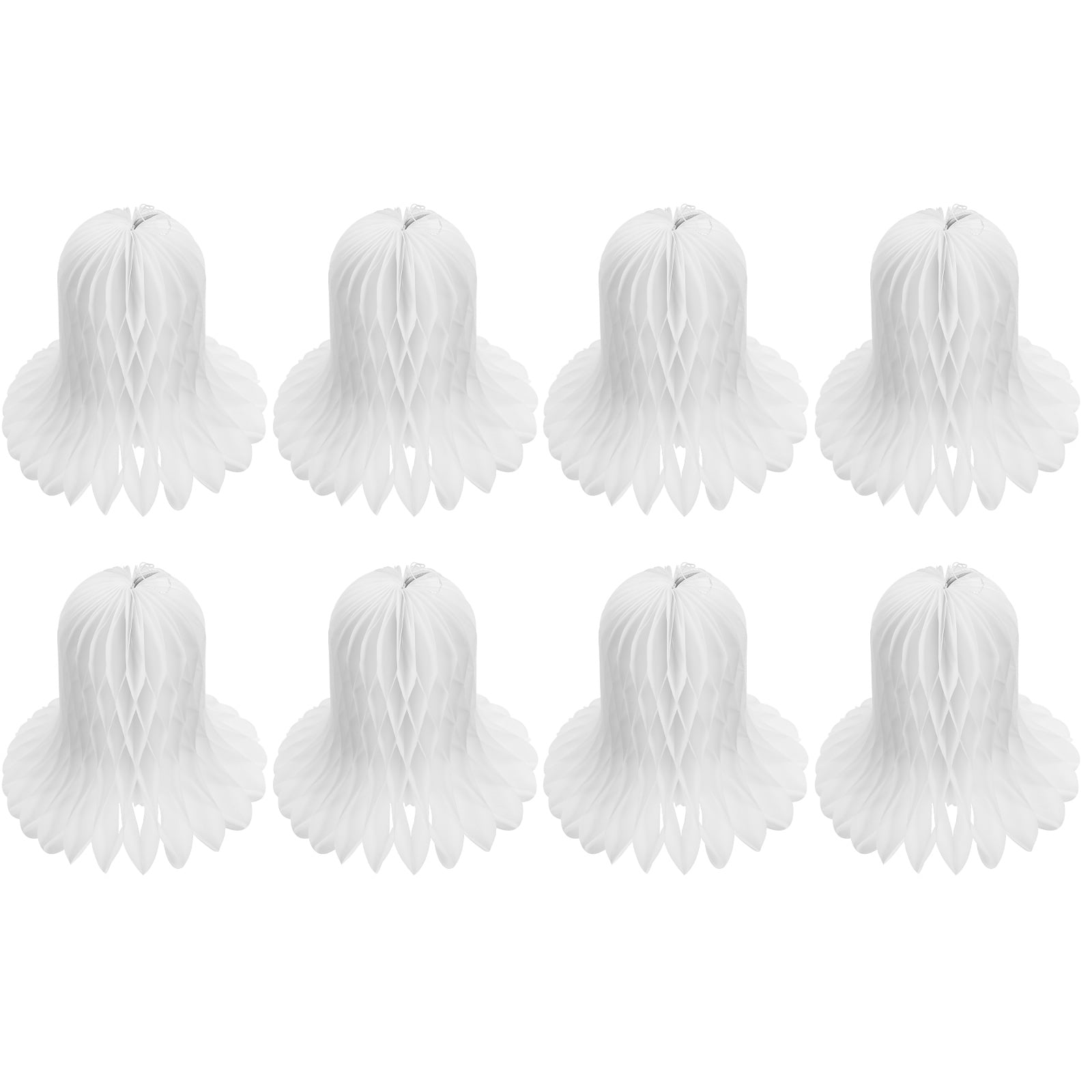 8Pcs Christmas Bell Shape Paper Ornament Hanging Pendant Festival 8pcs-christmas-bell-shape-paper-ornament-hanging-pendant-festival