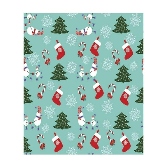 8Pcs Christmas Wrapping Paper, Single-Sided Wrapping Paper,Plaid, Barn,Moose and Other Patterns