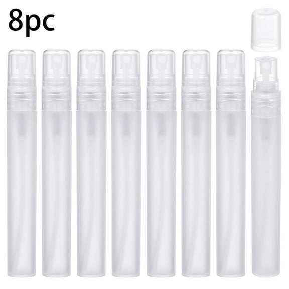 8Pcs Clear Spray Bottle 10Ml Perfume Spray Bottle Perfume Atomizers Travel Bottle Refillable Empty Glass Bottle Mini Fine Mist Spritzer Bottle For Makeup Liquid Containers (10Ml)