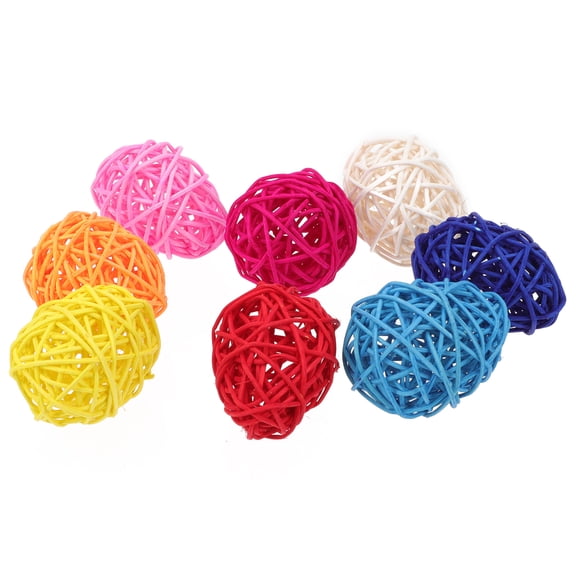 COMPUKAS Spring Ornaments Decorative Spheres Balls 8Pcs 2.6x1.8in