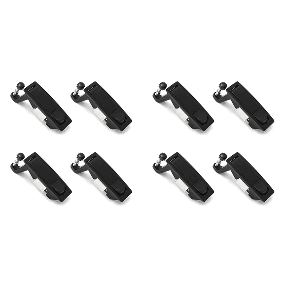 8Pcs Compression Latch Lock Zinc Alloy Flush Lever Adjustable Grip Range 0.04 Inch-0.94 Inch