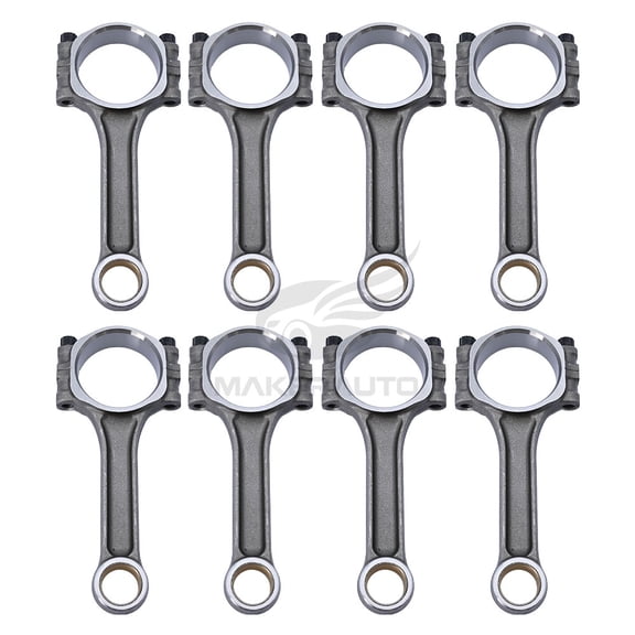 8Pcs Connecting Rods Set for 1982-2002 GM Chevrolet GMC SBC 350 305 5.7L 5.0L