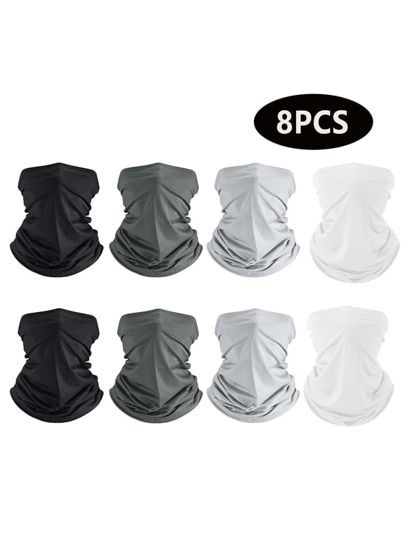 8Pcs Cooling Neck Gaiter ,UV Protection Scarf Hiking Bandana for Men/Women