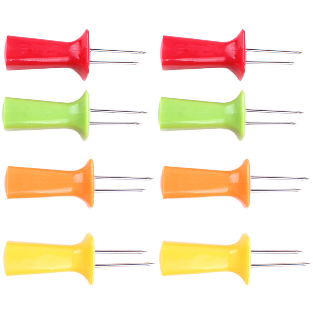 8Pcs Corn Cob Forks with Handle Corn Forks Corn On The Cob Holders for