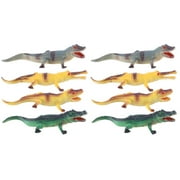 8Pcs Toy Figures Plastic Alligator Safari Animals Figurines Set for Kids