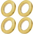 thumbnail image 1 of 8Pcs Curtain Grommets Plastic Drapery Roman Ring Curtain Eyelet Inner Diameter 1.77 Inches for Household Window Door Rods DIY Decoration Curtain Drapery Fabric(Golden) DIY, 1 of 9