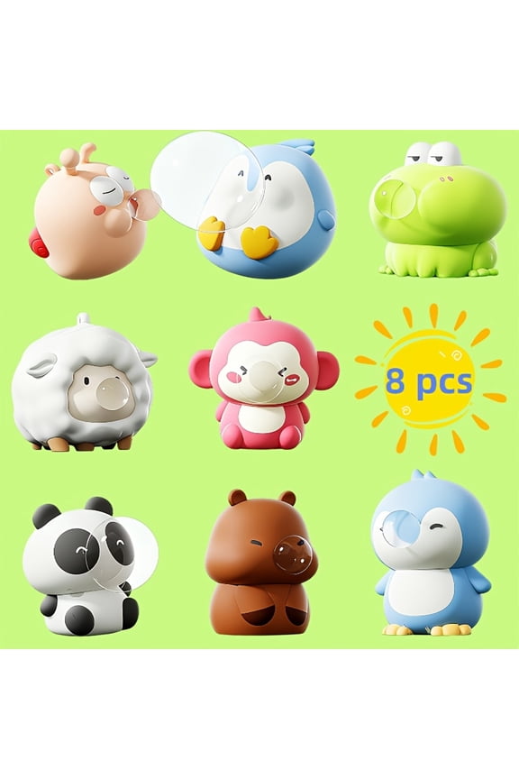 8Pcs Cute Bubble Doll Keychain/Backpack Charm, Stress Relief Toy