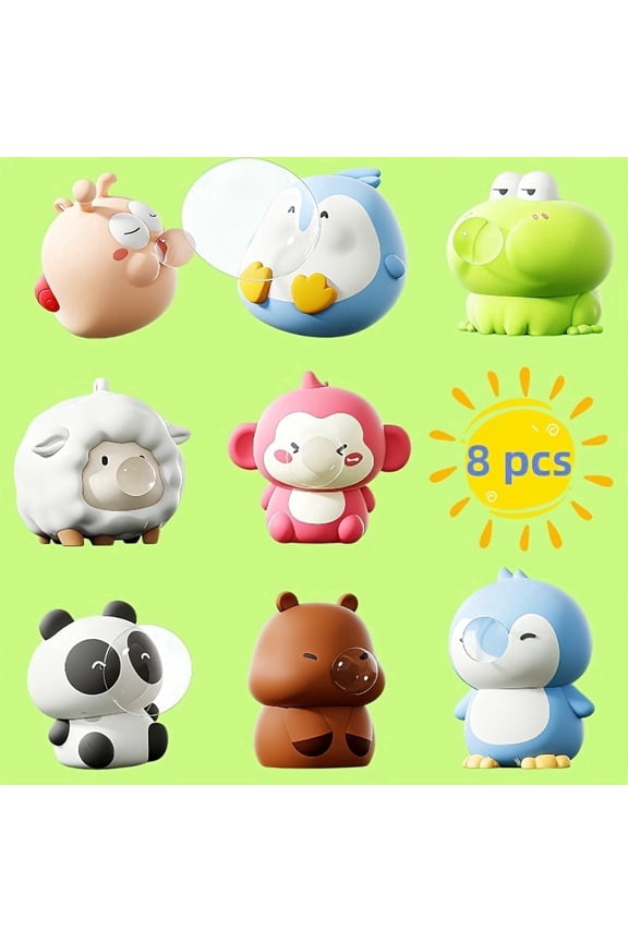 8Pcs Cute Bubble Doll Keychain/Backpack Charm, Stress Relief Toy