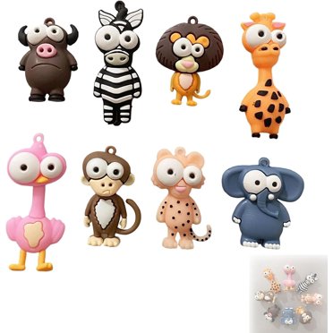 Set Of 4 Cute Wildlife Cartoon Magnetic Bookmarks – Multicolored, For Kids & Adults, China