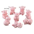 thumbnail image 1 of 8Pcs Cute Pig Figurines Clearance! Miniature Pig Figurines 8 Pcs Cute Toy Figures Cake Toppers for Fairy Garden Decor Christmas Desk Decoration, 1 of 4