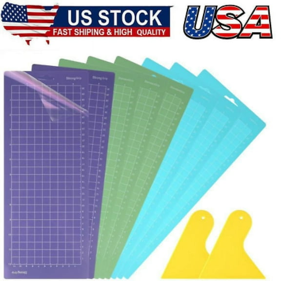 8Pcs Cutting Mats for Cricut Joy,30.5x11.4cm,Self-Adhesive Cutting Mat Plotter