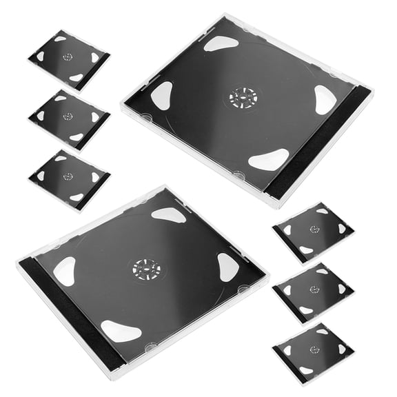 8Pcs DVD Holders DVD Storage Organizers CD Cases Portable Disc Storage Holders