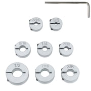 8Pcs Depth Stop Collar Fixed Drill Bit Holder Split Rings for Drilling Wood Hole