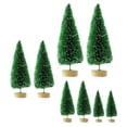 thumbnail image 1 of 8Pcs Desktop Miniature  Brush Trees Mini Artificial Christmas Tree for Home Decoration Tabletop Christmas Party Fairy Green, 1 of 9