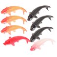 8Pcs Dollhouse Goldfish Miniature Carp Fish Figurines Mini Accessories ...