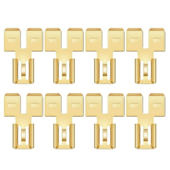 8Pcs Double Piggybacks Spades Connectors Quick Disconnect Electrical 2 Way Wire Terminals Adapter Spades Connectors