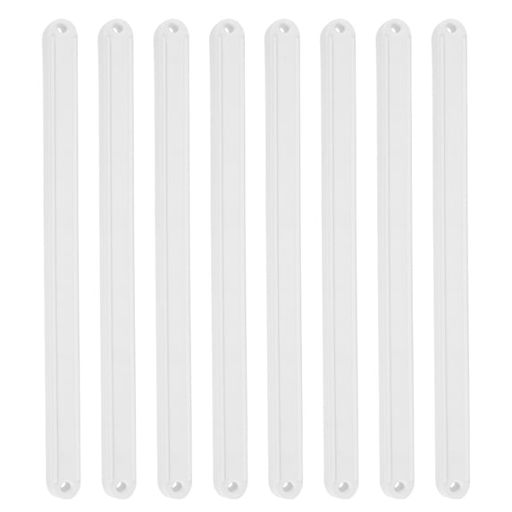 White Plastic Drawer Slides Heavy Duty Two Section Rail for Home Use with 8Pcs