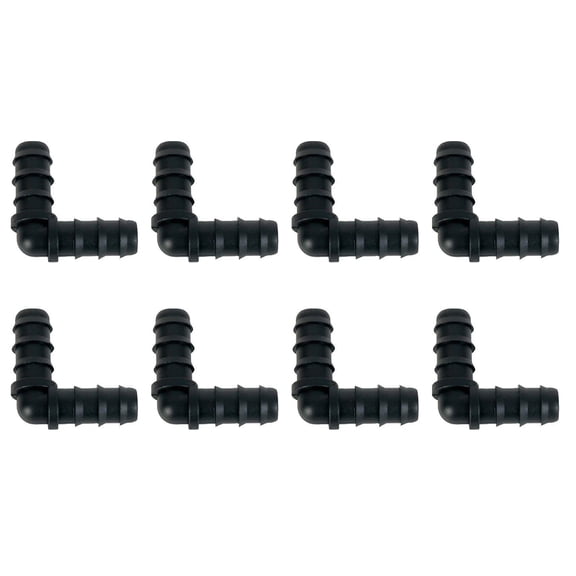 8Pcs Drip Irrigation Barbed Coupling Fittings Kits Drip Line Couplings for 1/2inch Tubing 16MM Barbed Connectors