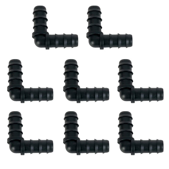 8Pcs Drip Irrigation Barbed Coupling Fittings Kits Drip Line Couplings for 1/2inch Tubing 16MM Barbed Connectors