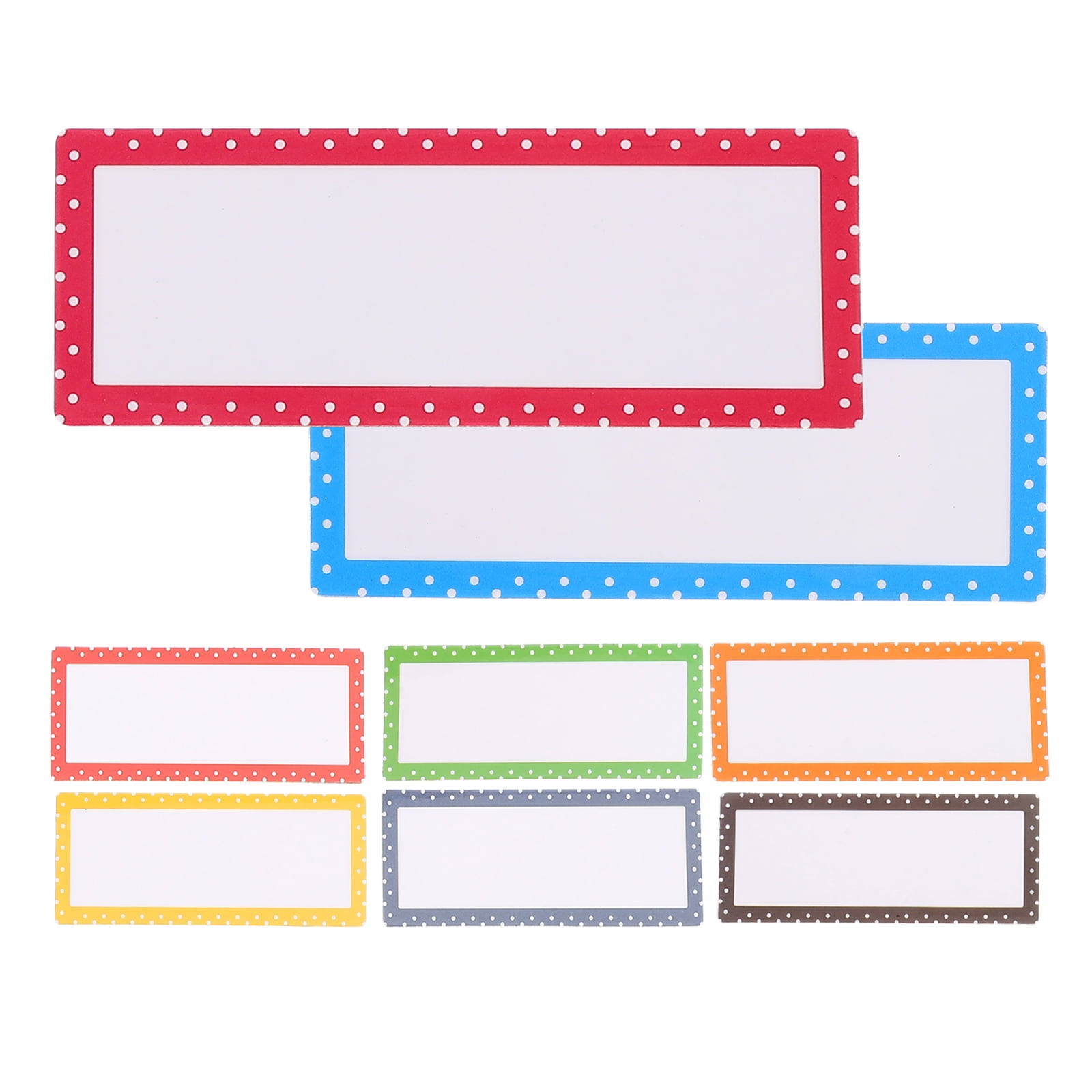 8Pcs Dry Erase Labels Name Plate Tags Reusable Label Nameplates Writable Labels