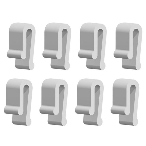 8Pcs Dutch Oven Lid Protector Clips,Silicone Cookware Protector,Plastic Pan Protective Clips,Pot Bumpers Lifter Accessories for Storage Stacking & Display,Cookware Protectors,Pan Protectors,Gray