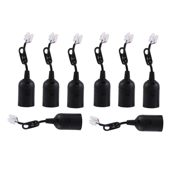 8Pcs E27 Lamp Holder Lamp Holder DIY Construction Site Socket