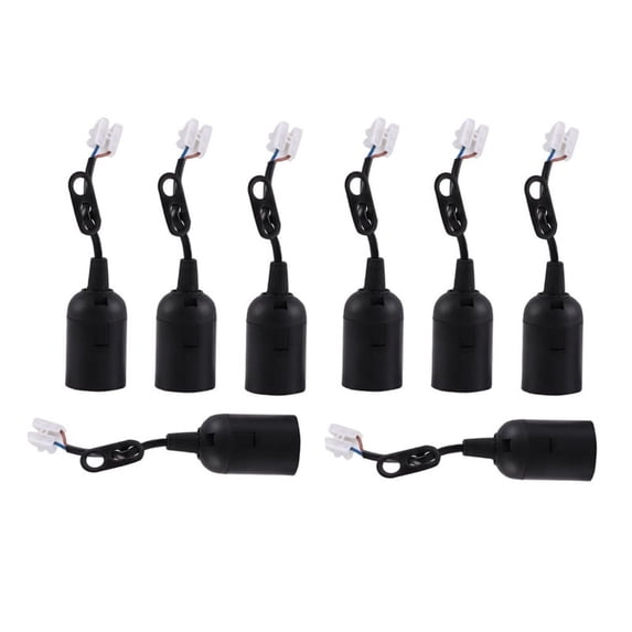 8Pcs E27 Lamp Holder Construction Socket Lamp Holder DIY Construction Site Socket Renovation Socket Lighting Accessorie