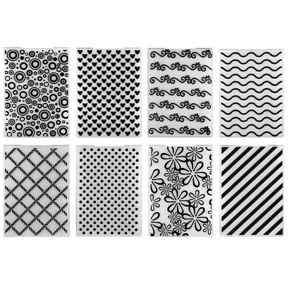 8Pcs Embossing Folders Embossing Machine Template Paper Card Decorating Mold Scrapbook Album Making Tool for Card Scrapbook DIY Craft