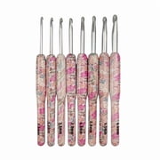 8Pcs Ergonomic Crochet Hook Knitting Crochet Hook for Beginner 2.0mm-6mm