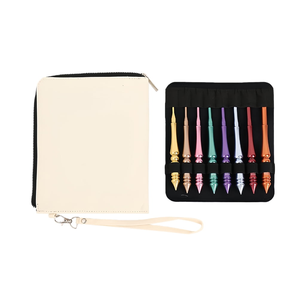 8Pcs Ergonomic Grip Crochet Hook for Knitting Weaving Aluminum Alloy Crochet Hooks for Beginner Hobbyist 3.0mm-7.0mm