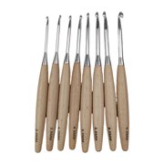 8Pcs Ergonomic Handle Crochet Hooks 3.0mm-6.5mm Knitting Needle for Beginners Crafting Sweaters Scarves Hats