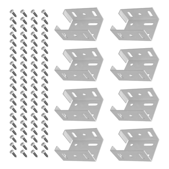 8Pcs Exterior Aluminum Alloys Fence Brackets Light Weight Post Connectors Anti Deformation Deck Rails Bracket