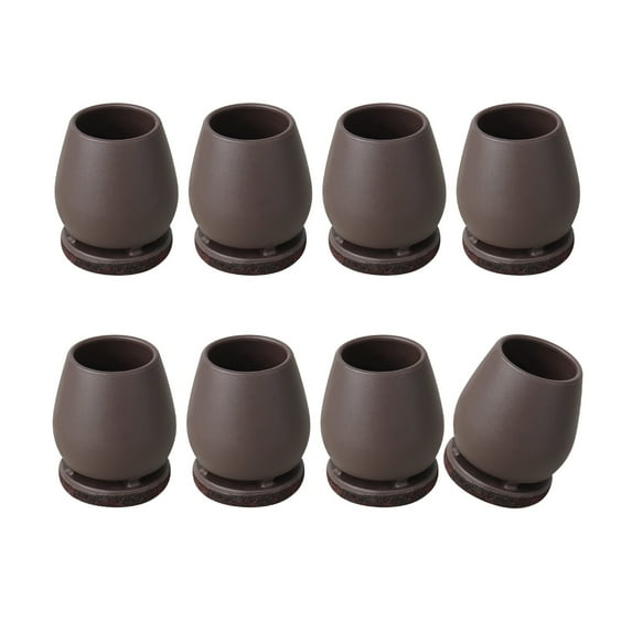 8Pcs Felt Bottom Furniture Pad Round Cover Soft Chair Leg Floor Protectors