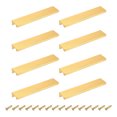 thumbnail image 1 of 8Pcs Finger Pulls, 150mm/5.91 Inch Aluminum Hidden Cabinet Edge Handles, Modern Concealed Tab Pulls Hardware for Kitchen, Furniture, Drawer, Wardrobe, Gold, 1 of 6