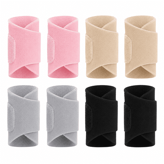 Kawihcie Adjustable Finger Splints, Multicolor, Adjustable Size, 8 Count