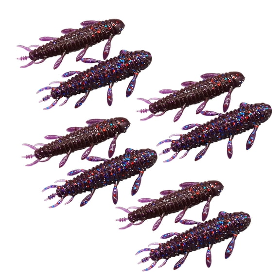 8Pcs Fishing Lures Soft Plastics Silkworms Fishing Lures Fishing Baits Lures Wacky Rigs Bass Trout Fishing Lures Set