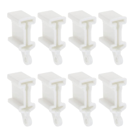 8Pcs Flexible Bendable Curtain Track End Stops Curtain Track Fittings End Caps for Easy Installation And Dust Resistance
