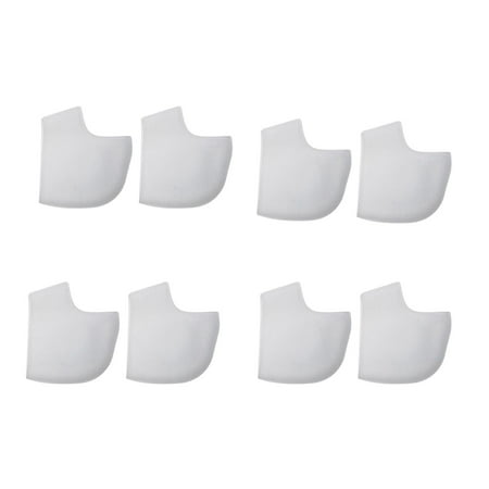 8Pcs Flexible Heel Cups Cushions Breathable Protective Sleeves Socks Shockproof
