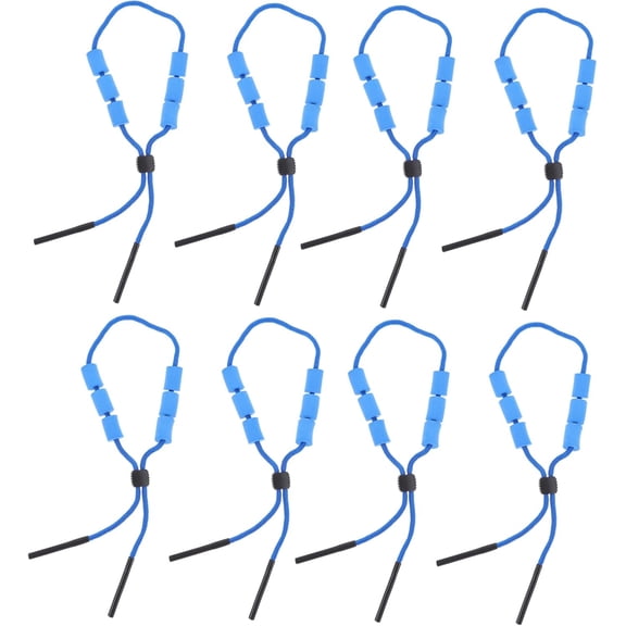 8Pcs Floating Glasses Lanyard Swimming and Sports Eyewear Hanging Rope Durable Floaters for Easy Retrieval Stable Versatile Activities