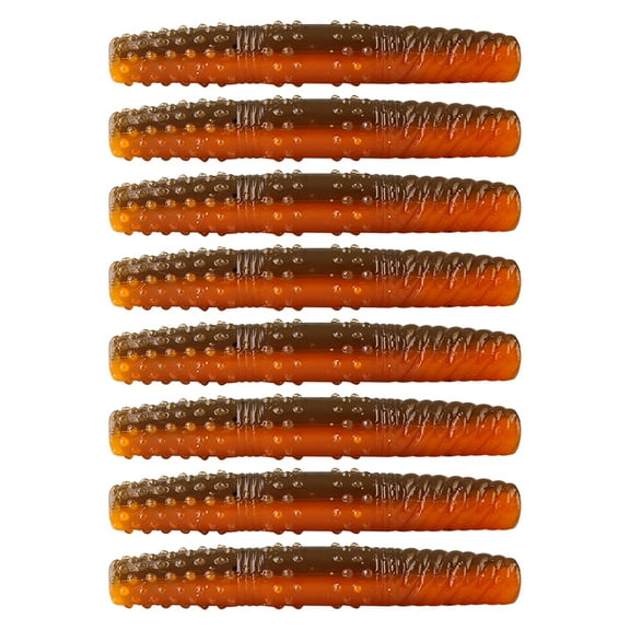 8Pcs Floating Worms Bass Fishing Lures Realistic Looking Bright Colors Reusable Outdoor Fishing Baits Soft Lures