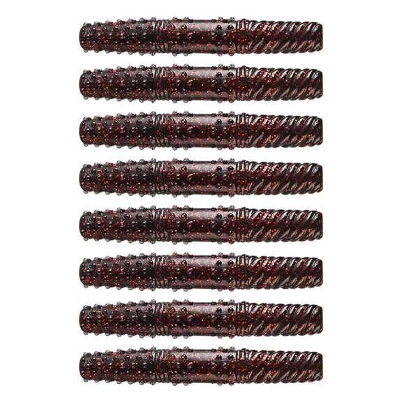 8Pcs Floating Worms Bass Fishing Lures Realistic Looking Bright Colors Reusable Outdoor Fishing Baits Soft Lures