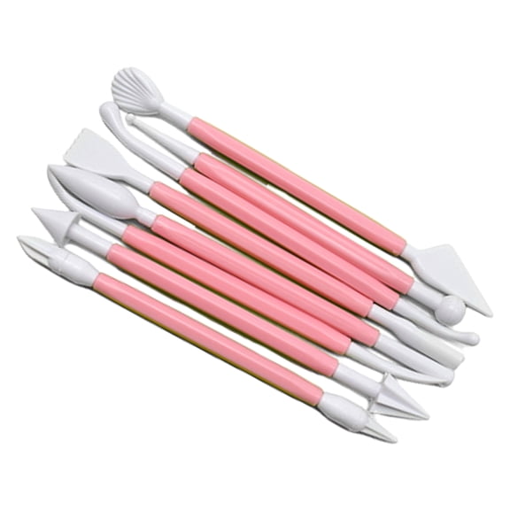 8Pcs Fondant Sculpture Pen Cake Scraper Clay Modeling Tool Fondant Cake Decorating Tool for Cookie Cake Decorating
