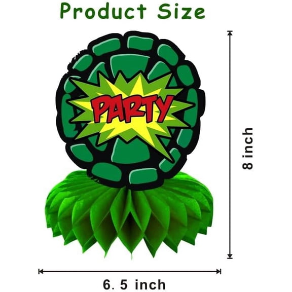 8Pcs For Turtles Honeycomb Table Centerpiece Birthday Party Supplies Table Decorations for Kids Party Decorations.$$Electronics Accessories