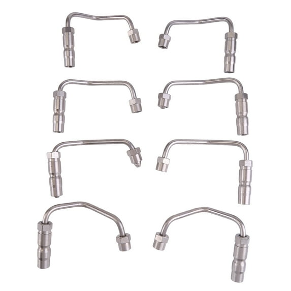 8Pcs Fuel Injector Lines Metal Ensures Reliable Fuel Flow Fits for Chevrolet Silverado 2500 HD 6.6L 2001-2004 Replace 97188723 97188720