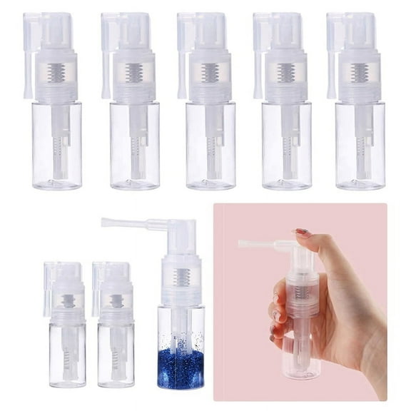 8Pcs Glitter Duster Sprayer Craft Glitter Bottle Empty, 6Pcs 35Ml and 2Pcs 14Ml Bottles Multi- Bottle