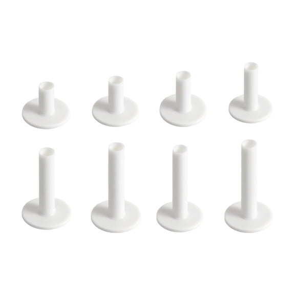 8Pcs Golf Practice Driving Ranges Tees Indoor Outdoor Rubber Tees Holder for Golf Hitting Mat and Training