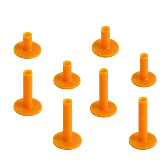 8Pcs Golf Practice Driving Ranges Tees Indoor Outdoor Rubber Tees Holder for Golf Hitting Mat and Training