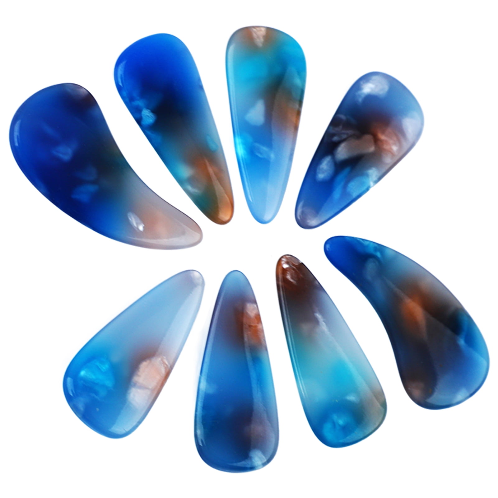 8Pcs Guzheng Finger Picks Silicone Polymer Delicate Smoothly Appearance